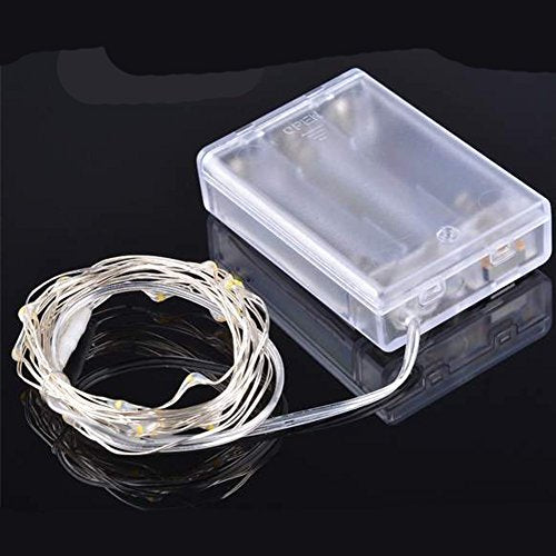 Waterproof LED Fairy String Lights - Battery Operated for Indoor & Outdoor Decoration, Wedding, Home Parties, Christmas & Holidays (Warm White, 32.8Ft) - color: Warm White, size: 32.8ft