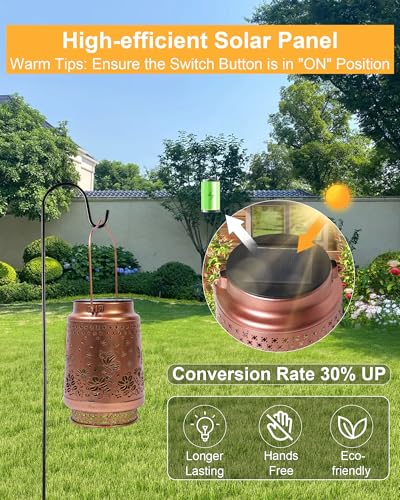 Butterfly Gifts for Women Butterfly Solar Lantern Mothers Day Gifts Birthday Gifts for Women Mom Grandma Sister Friend Garden Decor Metal Solar Lights Outside Decorative for Yard Patio Pathway Porch - style: Butterfly with Flower