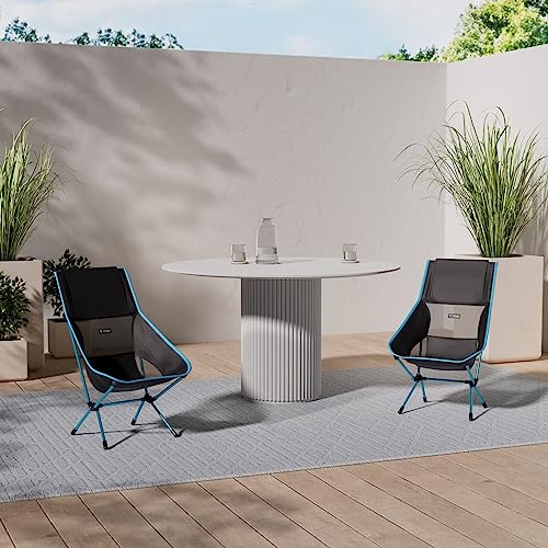 Helinox Chair Two Ultralight, High-Back, Collapsible Camping Chair, Black, with Pockets - color: Black