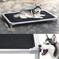 Senneny Chew Proof Elevated Dog Bed Medium Sized Dog, Raised Cot for Indoor Outdoor Camping, Heavy-Duty Chew Resistant Hidden Fabric Indestructible Dog Bed, M, 42" L x 27" W x 6" H - size: M - 42"L x 27"W x 6"H