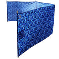 Ocean Camo Elite Beach Recycled Polyester Rip-Stop Extra Tall 42" Lightweight Windscreen, Privacy Screen, Wind Blocker, Free Matching Shoulder Bag (NEW Mahogany Wood Poles)