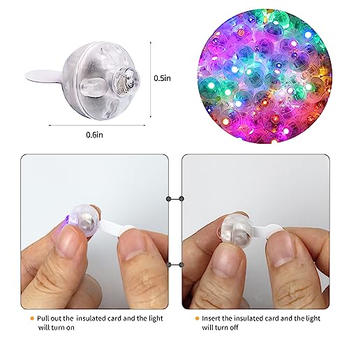 Aogist 50pcs 10-Colors Mini Lights,Long Standby Time Waterproof LED Balloon Light,Battery Powered,Ball Lamp for Balloon Paper Lantern Birthday Party Christmas Halloween - color: 10-Colors, size: 50 PCS-STANDARD