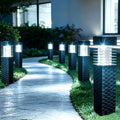 SUNNYPARK Solar Pathway Lights Outdoor, 8 Pack Rattan Pattern Solar Path Lights Waterproof, Outdoor LED Landscape Lights for Walkway, Driveway, Patio, Yard (Cool White) - color: Cool White