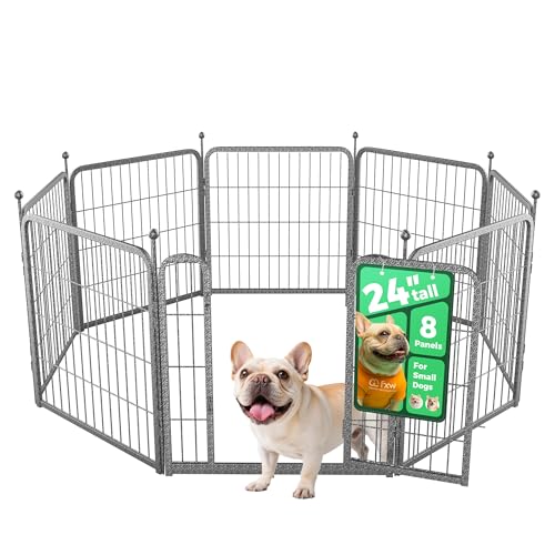 FXW Aster Dog Playpen Designed for Yard, 24inch 8 Panels - size: 24"H & 08 Panels