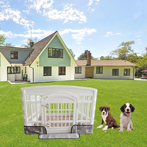 Dog Playpen Bottom Pad Fits for 35 Inch 4 Panels Exercise Pet Playpen, Dog Crate Pad Puppy Playpen Pad Leakproof Non-Slip(Playpen Not Included) Gray - color: 36 inch 4 panel bottom gray