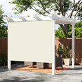 SUNNY GUARD Shade Cloth 3x8 FT Sun Shade Screen Fabric HC-089 Shade Cover Tarp with Grommets for Pergola Backyard Garden,Butter Cream - color: Butter Cream, size: 0 3'×0 8'