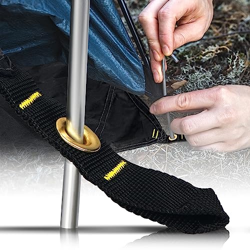 Camping Tent Footprint - 86'' x 74'', Waterproof Ground Sheet Mat for Tent - Ultralight Tarp for Hiking, Backpacking, and Beach Use - color: 3 Person-86''x 74''