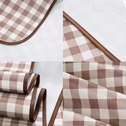 Wind Tour Waterproof Picnic Blanket with Carry Strap - Foldable Sandproof Outdoor Mat for Camping, Beach, Park - 59" x 71",Coffee Grid (Two Mat Set) - color: 59” X 71“,coffee Grid (Two Mat Set)