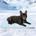 Cooling Dog Mat Q-Max>0.5 - Rapid Cooling Tech, Thin Breathable Crate Pad, Portable Washable Summer Mat, Chill Soothing Fabric - 30"x20" Medium Dog, Blue - color: Blue, size: 30"L x 20"W x 0.8"H