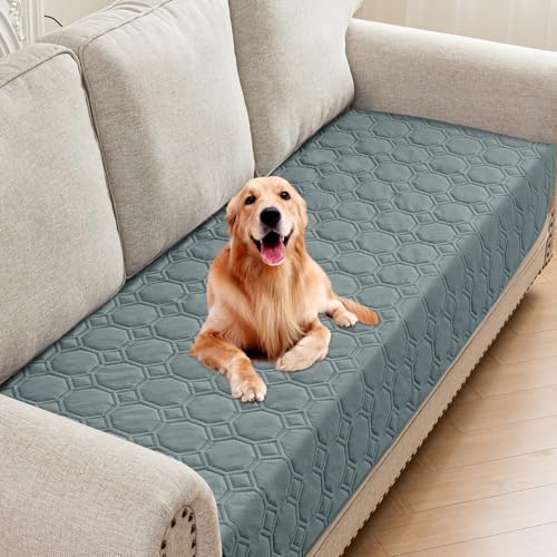 ZNSAYOTX Ultimate Cozy Blankets (30"x70") 100% Waterproof Sofa Mat Blanket for Dog Pets, Bed Couch Protector with Non-Slip Back Washable Durable, Pee Scratch Proof Easy to Clean (Dark Grey) - color: Dark Grey, size: 30x70 Inch
