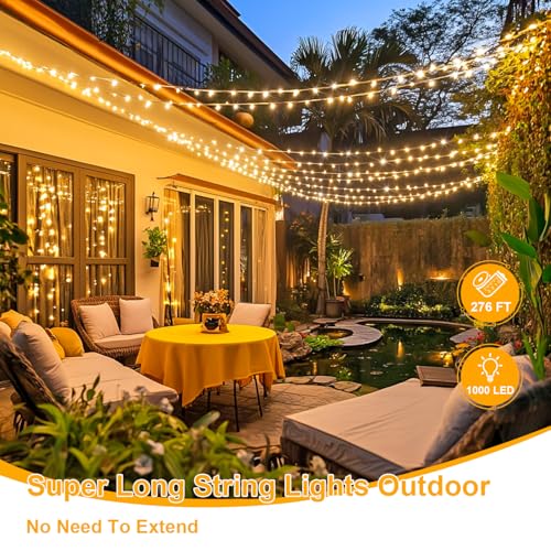 JMEXSUSS 1000 LED Warm White Christmas String Lights with Remote, 8 Modes Plug-in for Indoor Outdoor Bedroom Garden Yards Thanksgiving Party Holiday Wedding Decor - color: Warm White, size: 1000 LED
