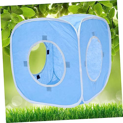 Mipcase Pcs Outdoor Cat Dog Tent Lightweight Foldable Sun Shelter House Easy to for Travel - color: Bluex2pcs