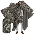 VitalCozy 55" x 95" Waterproof Woobie Camo Blanket for Hunting Extra Outdoor Stadium Blankets Sherpa Lining with Hood and Storage Pocket for Deer Duck Hunting Gear Blind Accessories(Camo) - style: Camo