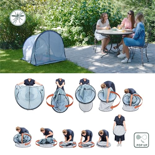 Babymoov Anti-UV Baby & Toddler Beach Tent UPF 50+ Sun Protection with Pop Up System for Easy Use & Transport, Blue Waves (Summer 2025 Edition) - style: Blue Wave Tent
