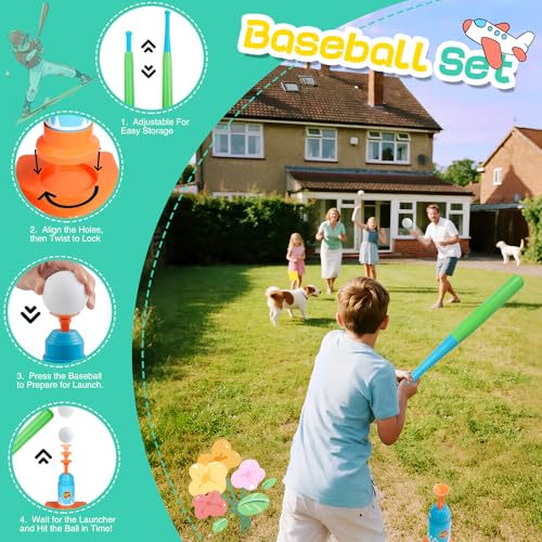 Outdoor Toys for Kids Ages 4-8, 8-in-1 Backyard Games Set with Multiple Sports Activities, Outdoor Family Play for Boys and Girls, Ideal for Parties, Camping & Birthday Gifts