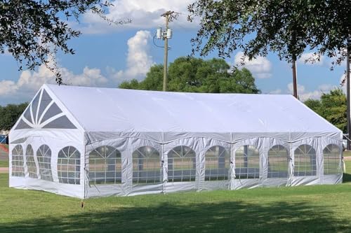 DELTA 40'x20' PE Marquee Party Tent, Tents for Parties, Large Wedding Tent, Carpas para Fiestas,Heavy Duty Canopy, Outdoor Event with Waterproof Top + 5 Storage Bags - style: 40'x20' PE Marquee Tent