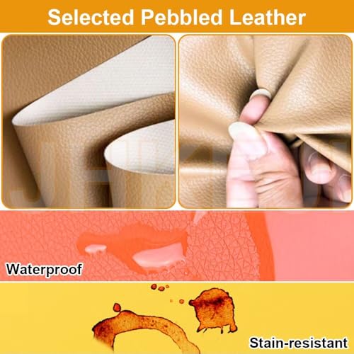 Round Floor Cushions, 2 inchs Thick Round Floor Pillow with Handle, Outdoor Waterproof Leather Seat Cushion, Flexible Seating for Classroom Elementary, Daycare, Preschool, Playroom, 40CM, Dark Brown - color: Dark Brown, size: 15.75inchs