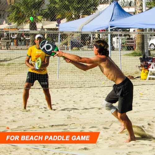 Pandahero Beach Paddle Ball Replacement Set - 12 Colorful High Visibility Waterproof Balls, Suitable for Smash Ball, Pro Kadima, and All Kinds of Outdoor Beach Paddle Games - style: 12 balls