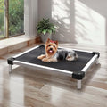 FXW TitanNest Chew-Proof Elevated Dog Bed, Raised Cot for Indoor/Outdoor/Camping Use, Durable & Waterproof Cooling Pet Bed for Toy Dogs, 24.0" L x 20.0" W x 4.1" H, Black - size: Xxs-toy Dog (24.0"l X 20.0"w X 4.1"h)