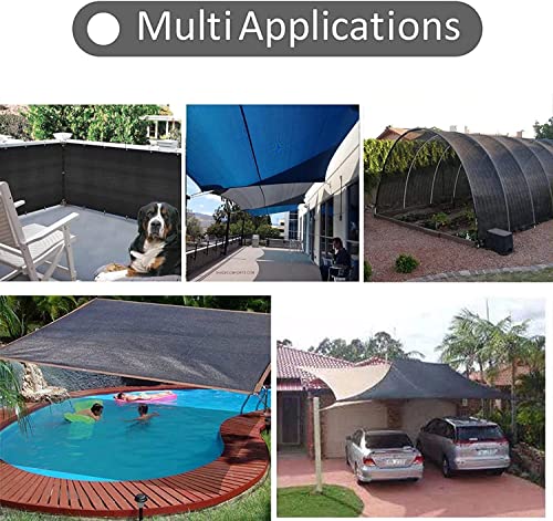 Shade Cloth for Garden - 90% Shade Neting with Grommets Outdoor Sun Shades Cover for Plant Pergola Patio Shade Mesh Tarp Greenhouse Chicken Coop Shade Cloth Black - size: 10x23ft