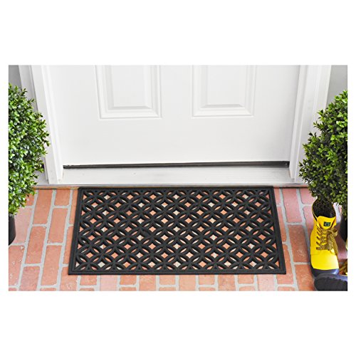 Calloway Mills 103581830 Circles Rubber Doormat, 18" x 30" - color: Circles, size: 1'6" x 2'6" (Rectangular)