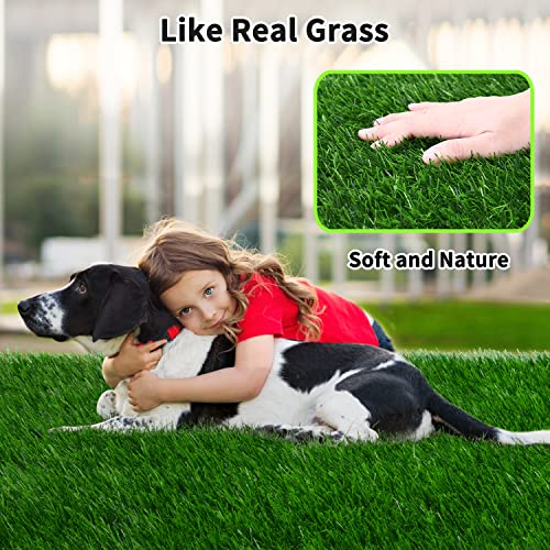 Grass Pad for Dogs 32 x 48 inches, Strong Absorbency Soft Artificial Grass for Pets Potty Training, Easy to Clean Fake Grass for Dog Indoor Outdoor Use (1 Pack) - size: 48x32 Inch