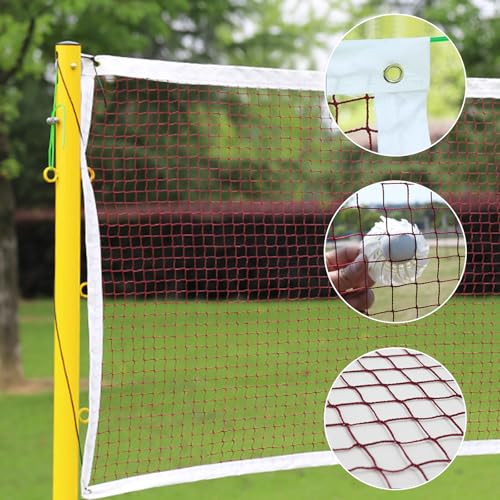 Badminton Net Pole - 5.1FT Portable Badminton Net Frame Poles with Smooth - Rolling Wheels,Heavy Duty Badminton Nets Stand Base for Badminton Net in Backyard, School, Park - Indoor & Outdoor