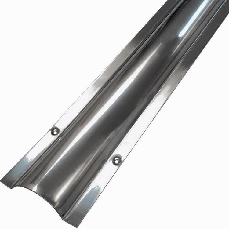 Electriduct Black Stainless Steel Wire Guard Surface Raceway Metal Cord Cover - 116 Inch (2 x 58) - Channel Size: 1.22" W x 0.42" H (Medium) - color: Black, size: 2.2 Medium 9.6FT