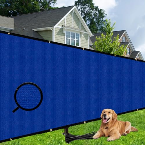 Shade&Beyond 4' X 25' Fence Privacy Screen Heavy Duty 170 GSM Fencing Mesh Shade Net Cover for Wall Garden Yard Backyard Indoor Outdoor Home Decoration, Blue - color: Blue, size: 0 4' x 2 5'