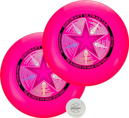 Discraft Ultrastar Ultimate Discs 1 & 2 Packs, Standard Size, for Competitive & Casual Play - color: Pink