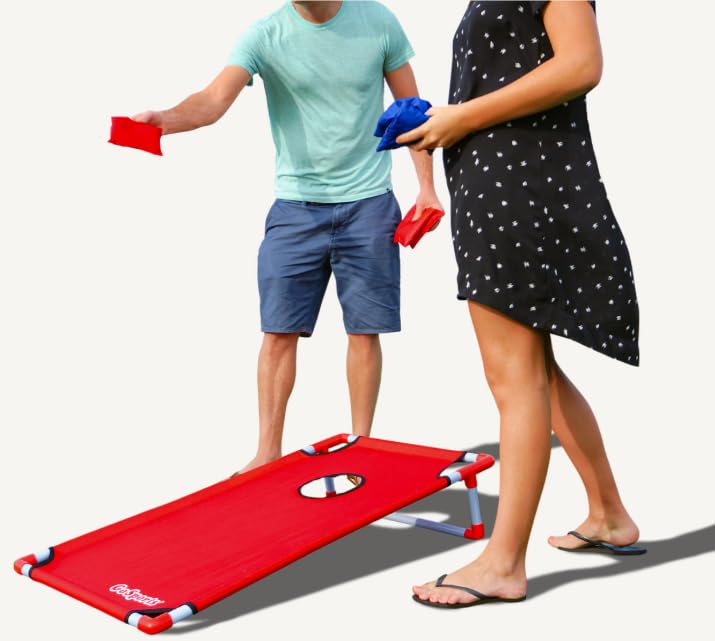 GoSports Portable Cornhole Game Sets – Premium Outdoor Lawn or Beach Toss Game - style: XL Red & Blue