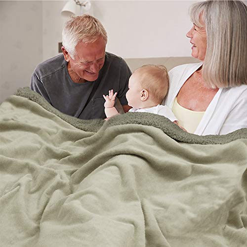 PAVILIA Waterproof Blanket for Couch, Sofa | Waterproof Dog Blanket for Large Dog, Puppy, Cat | Pet Blanket Protector | Plush Soft Warm Fuzzy Sherpa Blanket Bed Throw, Taupe, 90x90 - color: Taupe, size: 90x90 Inches