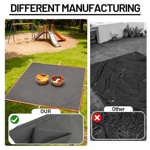 Tent Footprint,71" X 82.6" Waterproof Camping Tarp - Foldable Picnic Blanket Sandproof Lightweight Ground Sheet Mat for Outdoor,Camping,Hiking,Beach,Tent,Park,Music Festival