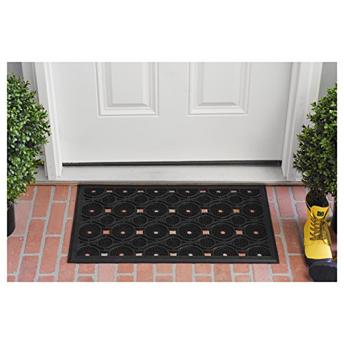 Calloway Mills 103621830 Nobe Rubber Doormat 18" x 30" - color: Nobe, size: 1'6" x 2'6" (Rectangular)