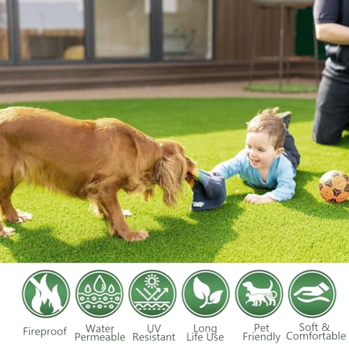 Reusable Potty Training Grass Mat for Dogs - 19.7 X 39.4 Inch Artificial Turf with Drainage Holes, Washable Dog Potty Pad for Indoor & Outdoor Use, Easy to Clean, Durable & Long-Lasting - size: 19.7 X 39.4 Inch