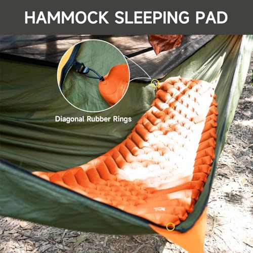Inflatable Sleeping Pad for Camping, Ultralight Sleeping Mat for Backpacking, Hiking, Hammock Sleeping Pad Pairs Hammocks