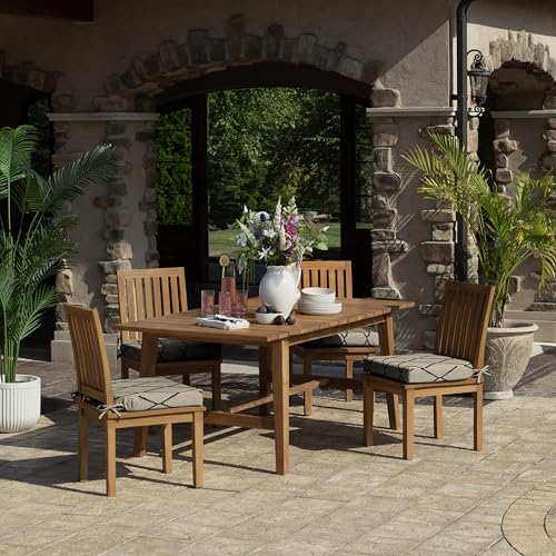 Arden Foam Outdoor Round Back Seat Cushion Kit, 20 x 19, Made with ProFoam, Rain-Proof, Fade Resistant, Tan Diamond Trellis - color: Tan Diamond Trellis, style: 20 x 19 Foam Rounded Back Seat Cushion