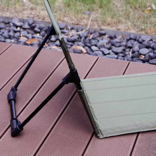 Breathable Mesh Back Folding backrest,Ultralight Aluminum Alloy Camp Seat with Ventilated Backrest, Portable Outdoor Chair for Beach, Park,Lawn,Hiking and Travel