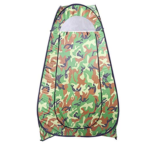 Portable Pop Up Shower Privacy Tent,Lightweight Single Toilet Shower Tents,Changing Room Dressing Tent,Waterproof Camping Shower Tents,with Carry Bag,for Picnic Beach Hiking Fishing (Camouflage) - color: Camouflage