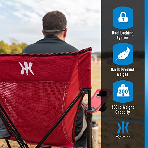 Kijaro Dual Lock Portable Camping Chairs - Versatile Folding Chair, Sports Chair, Outdoor Chair & Lawn Chair - Dual Lock Feature Red Rock Canyon - color: Red Rock Canyon