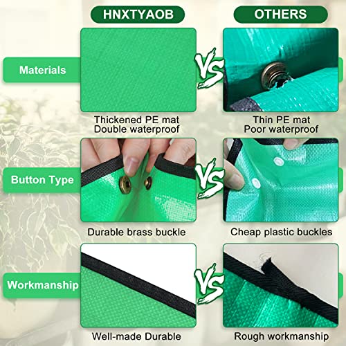 Large Repotting Mat for Plant Transplanting and Mess Control 39.5"x 31.5" Thickened Waterproof Potting Tray Succulent Potting Mat Portable Gardening Mat Plant Gifts for Women Men - color: Green