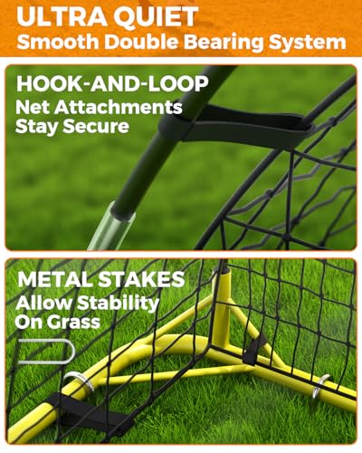 Soccer Goal for Backyard, 12×6 ft /6×4 ft Portable Soccer Goal Net, Quick Setup Soccer Goals with 1 Carry Bag - size: 12 X 6 Feet