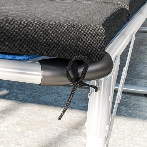 Outsunny Outdoor Lounge Chair Cushion Set of 2, 80" x 26" UPF50+ 230gsm Olefin and 25D High-Density Foam, Foldable Patio Chaise Lounge Cushion Set, Fade Resistant for Lawn Pool, Black