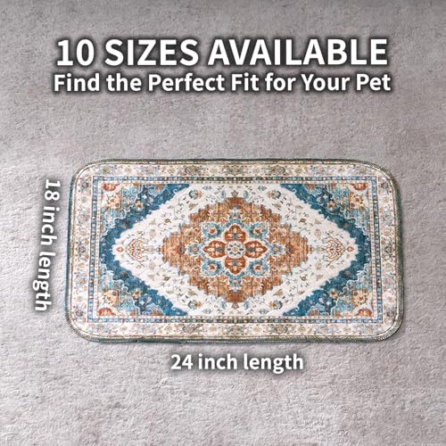 Washable Pee Pads for Dogs, Reusable Puppy Potty Training Pads, Ultra-Absorbent Thick Waterproof Leak-Proof Non-Slip Pads & Mat for Crate, Playpen, Floor, Whelping & Housebreaking , 2 Pack 24"x36" - color: Brick/Blue, size: 24" ×36"(pack of 2)