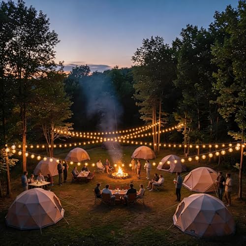 RTTY 300 FT Outdoor String Lights Patio Light for Outside, Waterproof G40 Shatterproof LED Bulbs, Dimmable Hanging Connectable Globe Lighting for Bistro, Backyard, Cafe, Porch, Balcony, Market, 2700K - size: 300FT