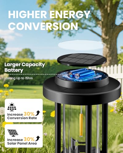 Solar Pathway Lights, 8 Pack Solar Light Outdoor IP65 Waterproof, Garden Lights Solar Powered, Outside Decor Landscape Lighting for Yard, Path, Driveway, Walkway (Warm White) - size: 8