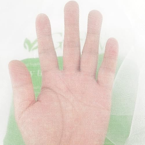 8Ft x 10Ft Garden Netting, Fine Mesh Insect Netting for Plant Protection, Mosquito Bug Bird Barrier Mesh Cover for Vegetables Fruits Flowers Raised Beds - size: 8Ft x 10Ft