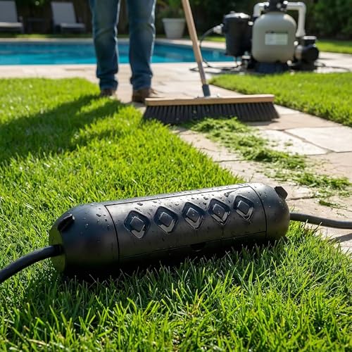 3 Pack Outdoor Extension Cord Safety Cover with Waterproof Seal - Compact Outdoor Plug Cover, IP54 Water-Resistant Protection for Plug, Perfect for Holiday Lights, Camping, and Garden Tools - color: Black