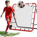 Soccer Rebounder Rebound Net, Kick-Back 3X3FT | Football Training Gifts, Aids & Equipment for Kids Teens & All Ages, Portable, 6 Adjustable Angles