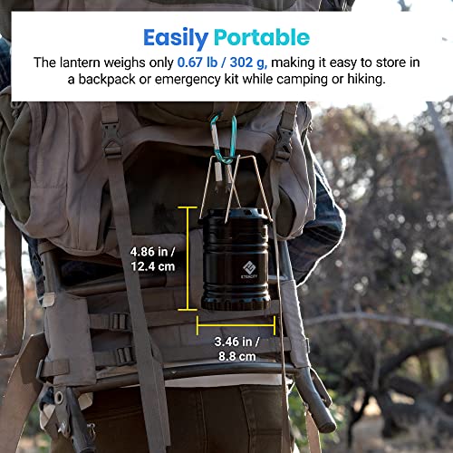Etekcity Camping Lanterns for Power Outages 4 Pack, Flashlight for Camping Essentials, Survival Kit and Gear, Hurricane Preparedness Items, Emergency Led Battery Operated Lights, Black - size: 4 Pack